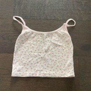 Brandy Melville Floral Tank Top